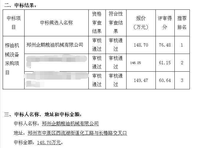 茶籽油榨油设备中标 好设备企鹅机械制造(图1)